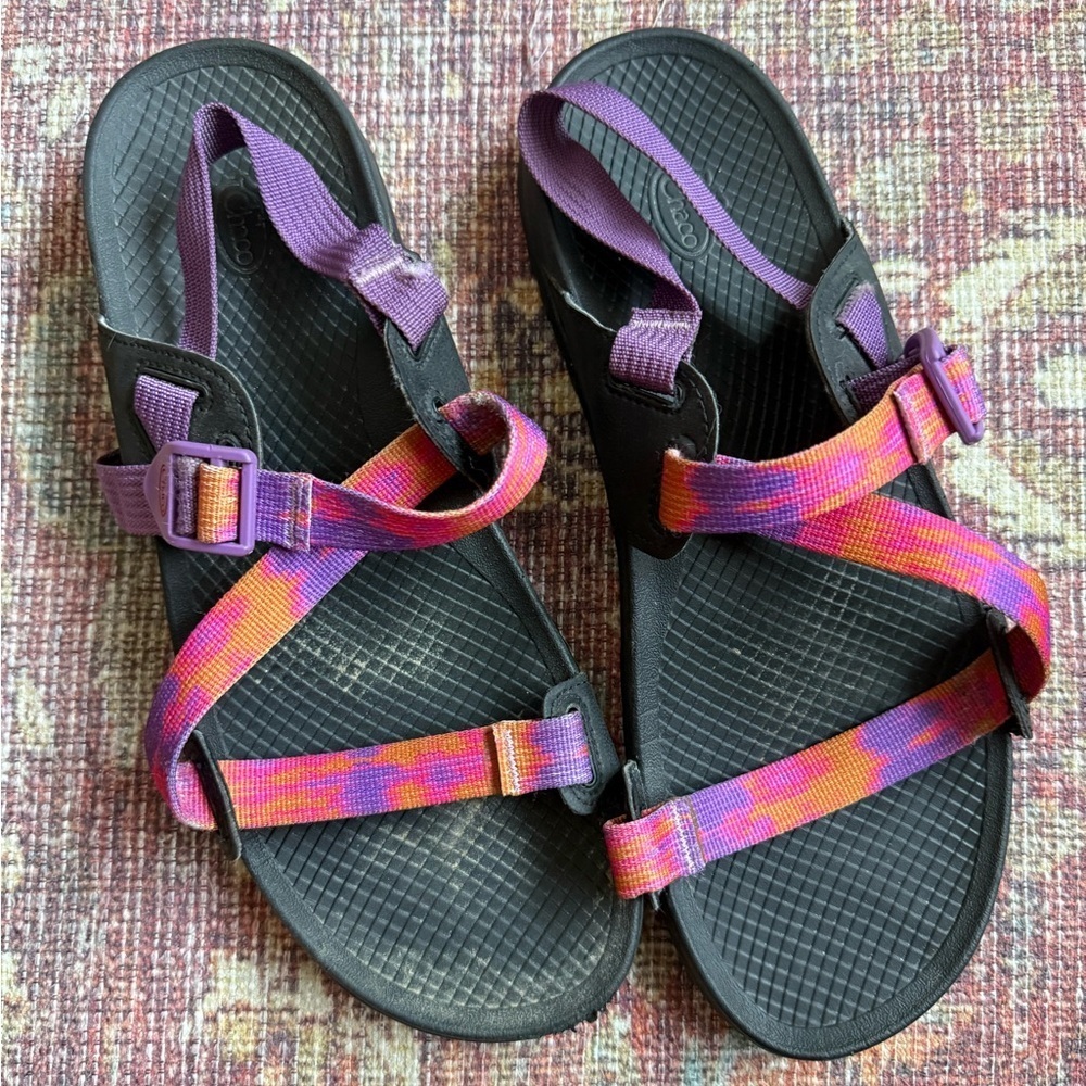 Chaco lowdown Sandals tie dye faded orange glow Women’s 11